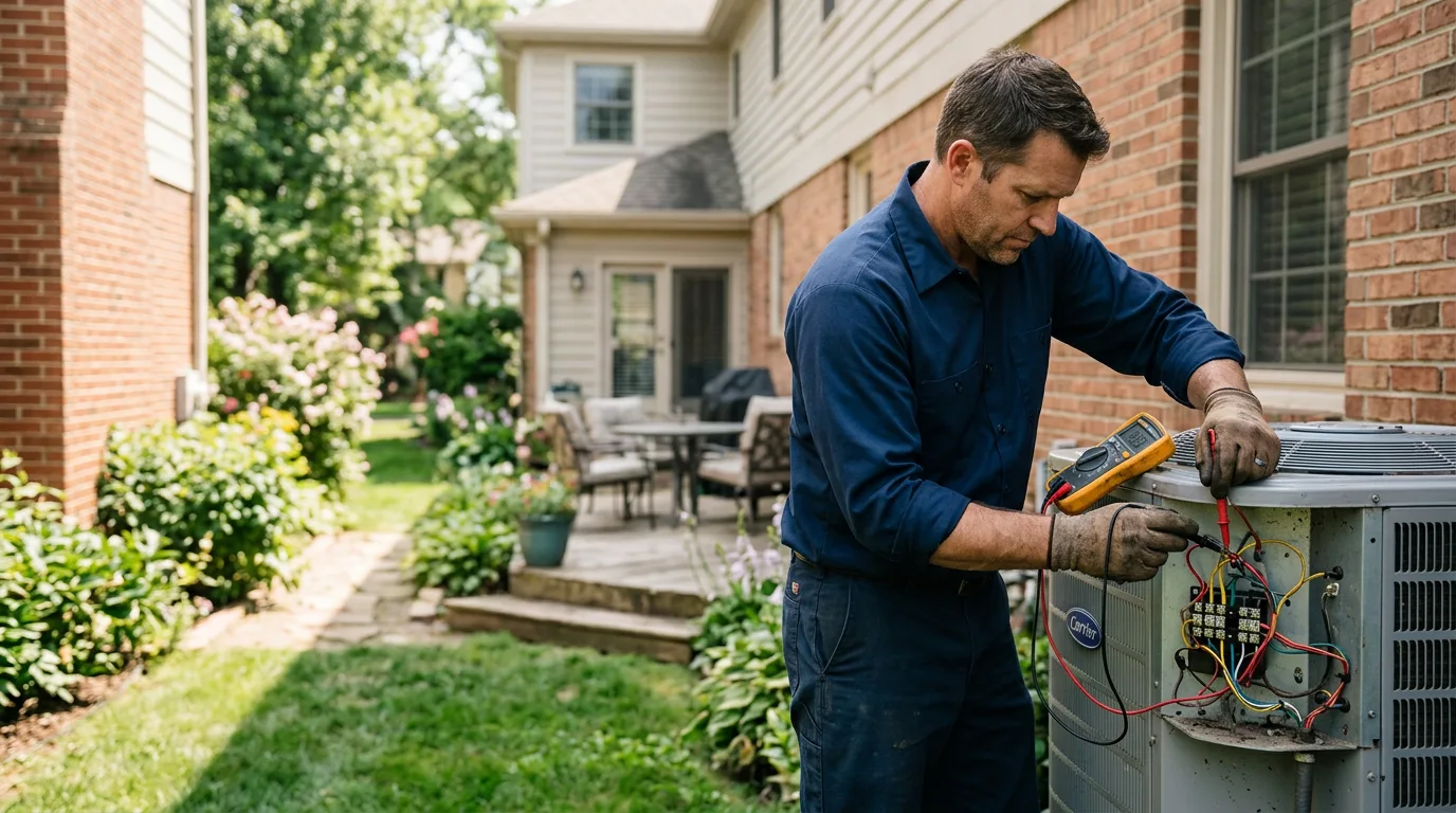 HVAC technician working near Elkhart, IL